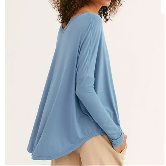 Free People Tops - ✅Free People Moonshine Blue Mountain Relaxed Top M